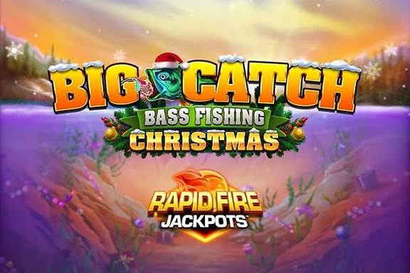 Capa do slot Big Catch Bass Fishing Christmas Rapid Fire Jackpots